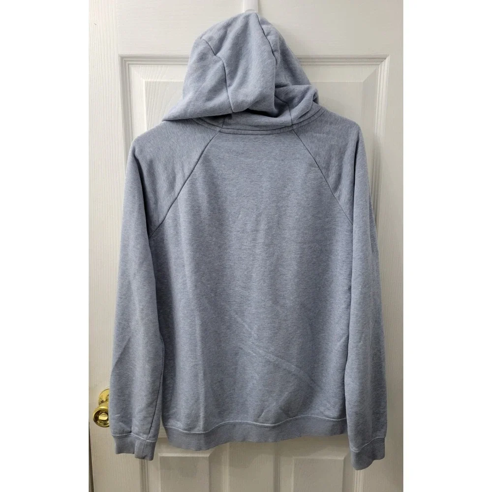 Nike Women's Small Pullover Hoodie Sweatshirt Heathered Blue Gray EUC